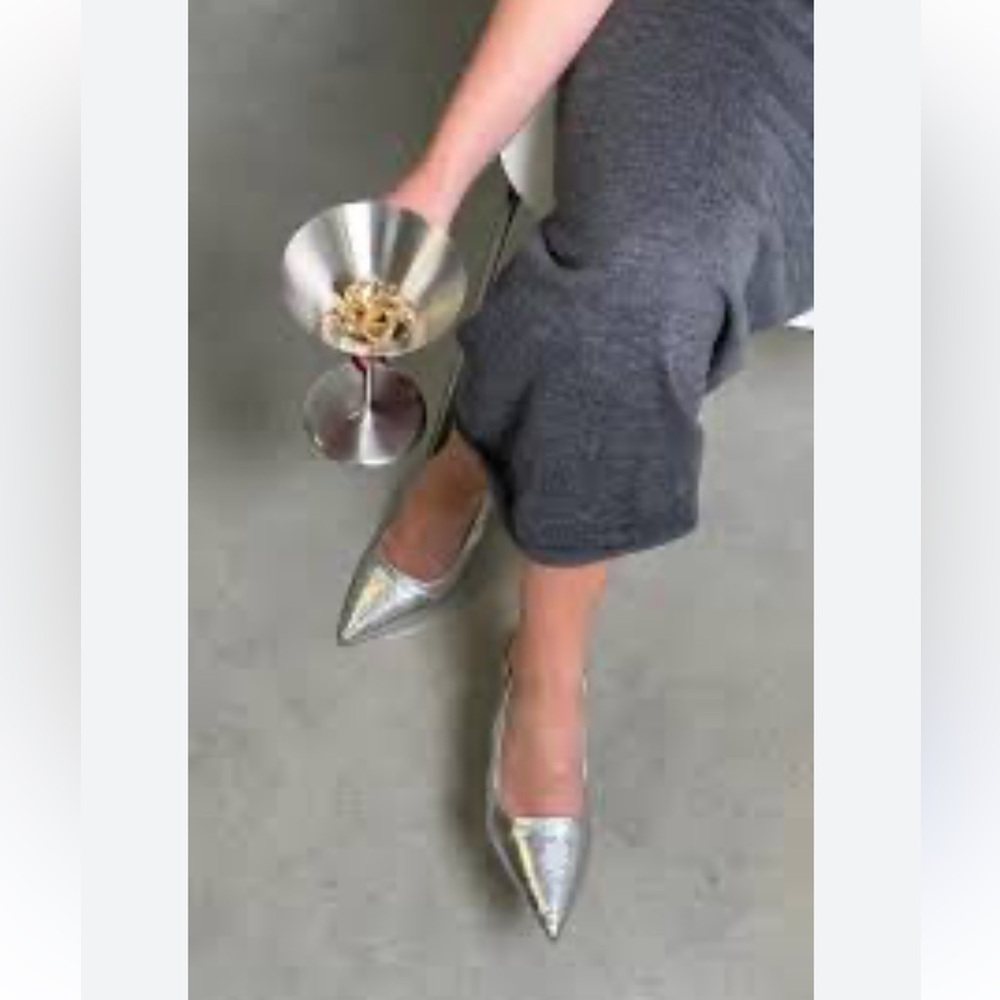 Gult Gala Silver Pumps